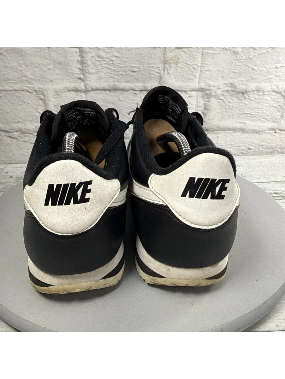 Nike Cortez Basic Leather Black White Men's Sneakers Shoes Size 9.5 819719-012